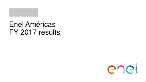 Thumbnail Enel Américas
 Financial Report 2017