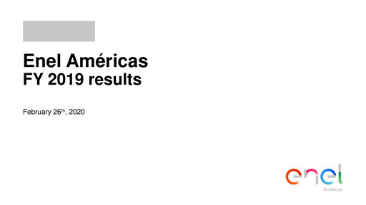 Thumbnail Enel Américas
 Financial Report 2019