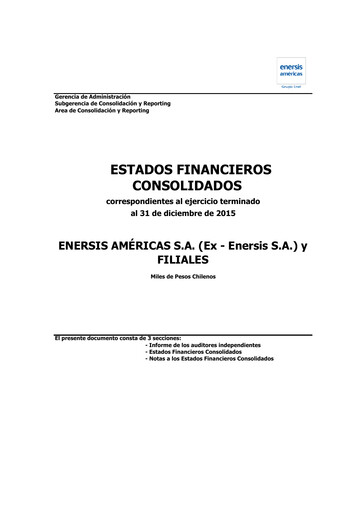 Thumbnail Enel Américas
 Financial Statement 2015
