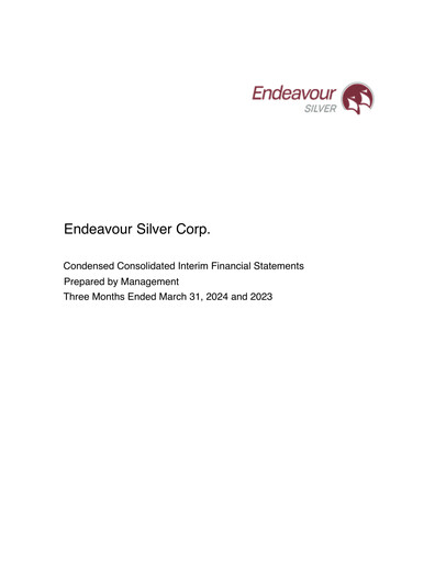 Miniature Endeavour Silver Bilan financier 2024-q1