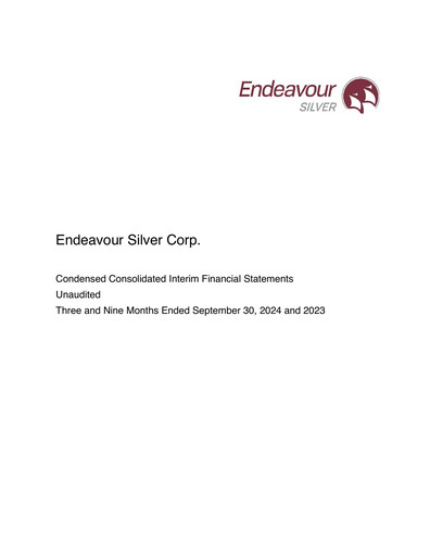 Miniature Endeavour Silver Bilan financier 2024-q3