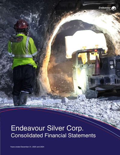 Miniature Endeavour Silver Bilan financier 2025