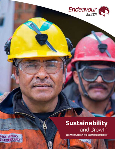 Thumbnail Endeavour Silver Sustainability Report 2016
