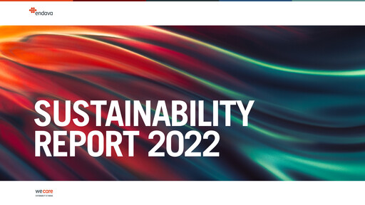 Thumbnail Endava Sustainability Report 2022