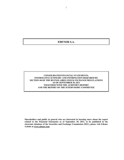 Thumbnail edenor Financial Statement 2011-9m