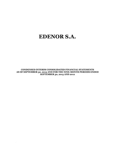 Thumbnail edenor Financial Statement 2013-9m