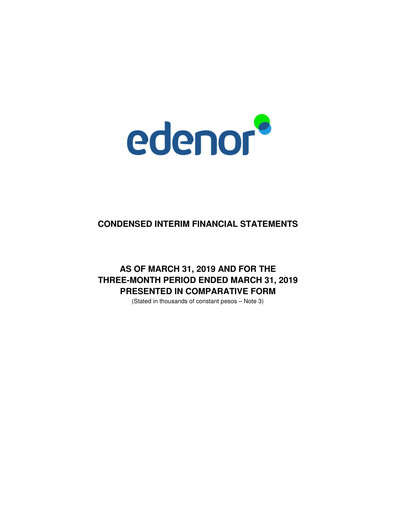 Thumbnail edenor Financial Statement 2019-q1