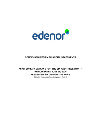 Thumbnail edenor Financial Statement 2020-h1