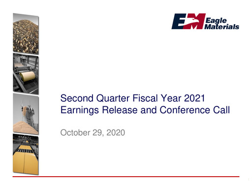Thumbnail Eagle Materials
 Quarterly Report 2021-q2