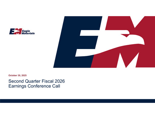 Thumbnail Eagle Materials
 Quarterly Report 2026-q2