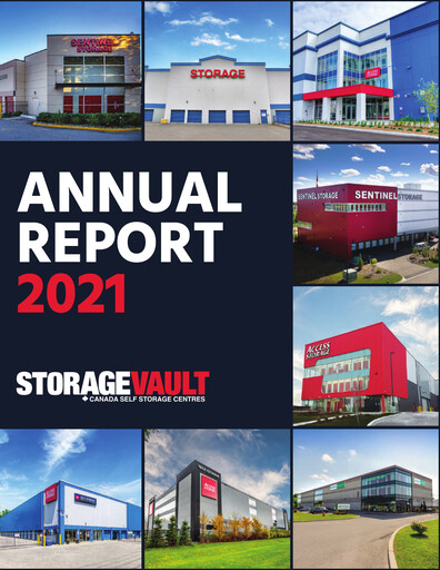 Thumbnail StorageVault Canada Annual Report 2021
