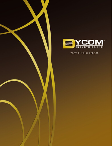 Miniature Dycom Industries Rapport annuel 2009