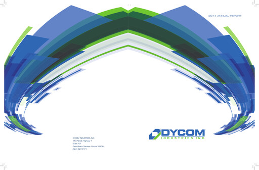Miniature Dycom Industries Rapport annuel 2014