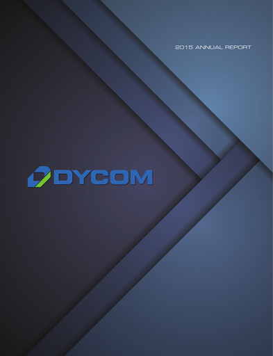 Miniature Dycom Industries Rapport annuel 2015