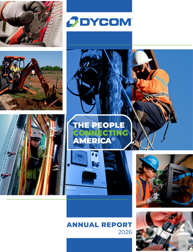 Miniature Dycom Industries Rapport annuel 2026