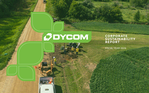 Miniature Dycom Industries Rapport de durabilité 2026