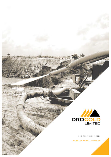 Thumbnail DRDGOLD ESG Report 2020