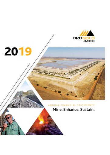 Thumbnail DRDGOLD Financial Statement 2019