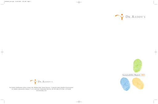Thumbnail Dr. Reddy's Laboratories Sustainability Report 2005-2006