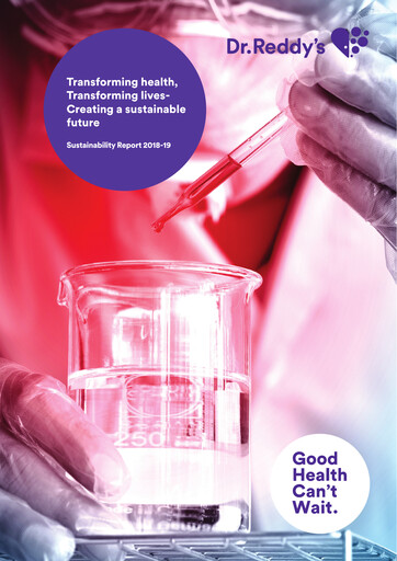 Thumbnail Dr. Reddy's Laboratories Sustainability Report 2018-2019