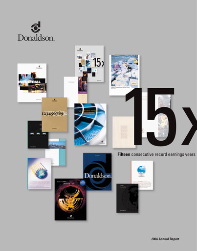 Thumbnail Donaldson Company Annual Report fy2004
