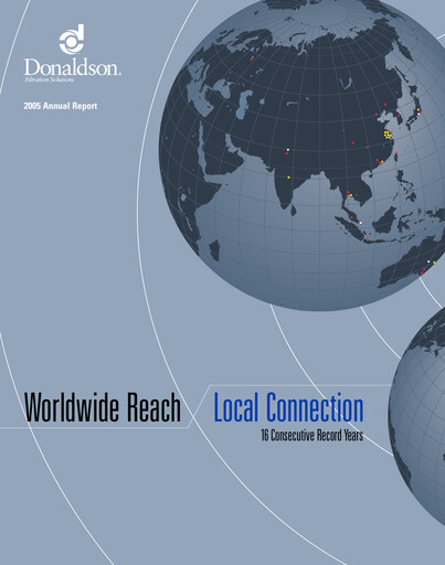 Thumbnail Donaldson Company Annual Report fy2005