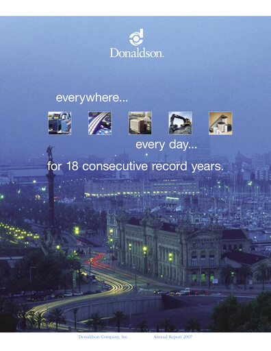 Thumbnail Donaldson Company Annual Report fy2007