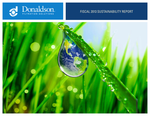 Thumbnail Donaldson Company Sustainability Report fy2013