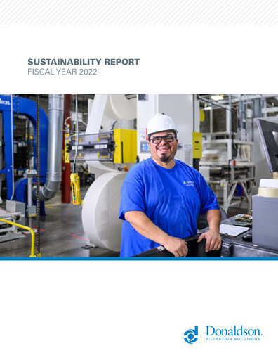 Thumbnail Donaldson Company Sustainability Report fy2022