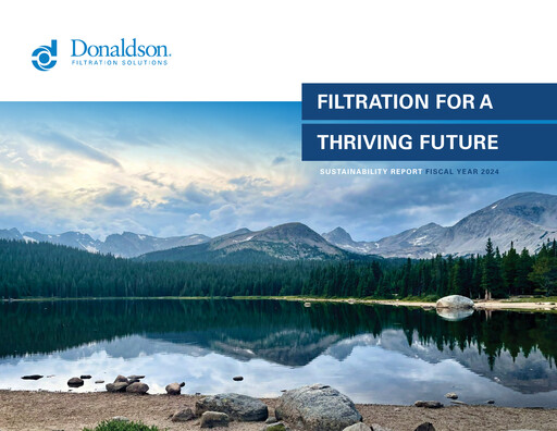 Thumbnail Donaldson Company Sustainability Report fy2024