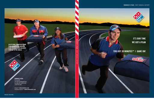 Thumbnail Domino's Pizza Annual Report 2007
