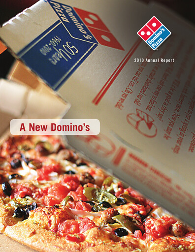 Thumbnail Domino's Pizza Annual Report 2010