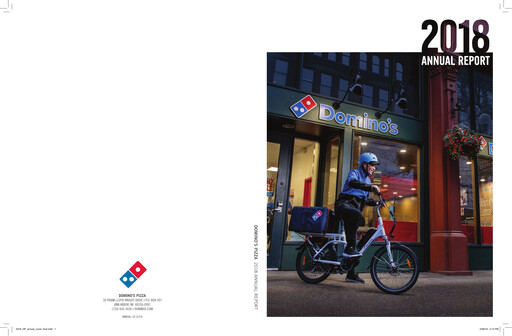 Thumbnail Domino's Pizza Annual Report 2018