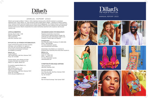Thumbnail Dillard's
 Annual Report 2022