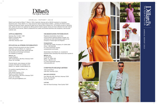 Thumbnail Dillard's
 Annual Report 2023