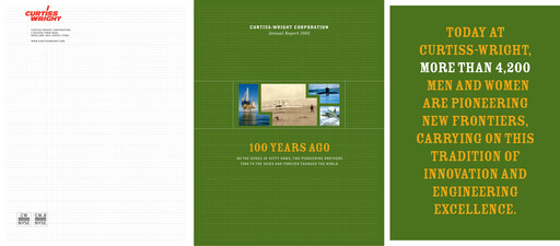 Thumbnail Curtiss-Wright
 Annual Report 2002