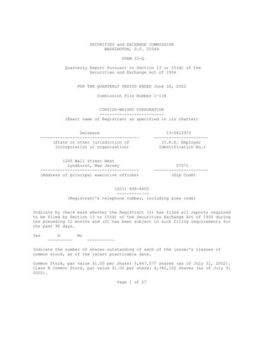 Vorschaubild Curtiss-Wright
 Quartalsbericht 2002-q2