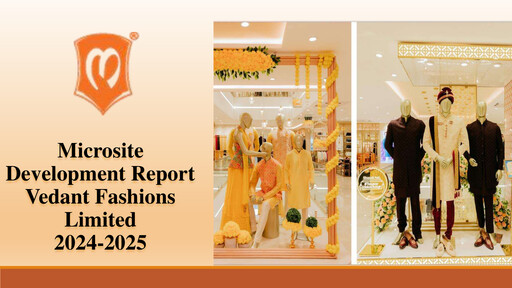 Thumbnail Vedant Fashions ESG Report 2024-2025