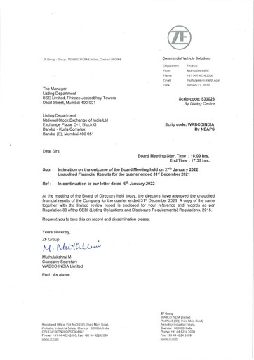 Thumbnail ZF Commercial Vehicle Control Systems India Quarterly Report 2021-q3