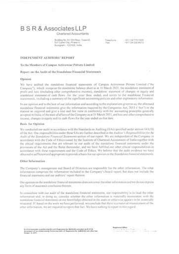 Thumbnail Campus Activewear Financial Statement fy2021