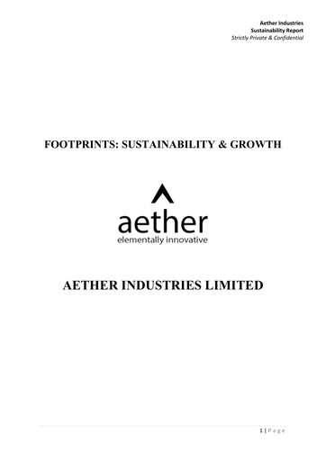 Thumbnail Aether Industries Sustainability Report 2023-2024