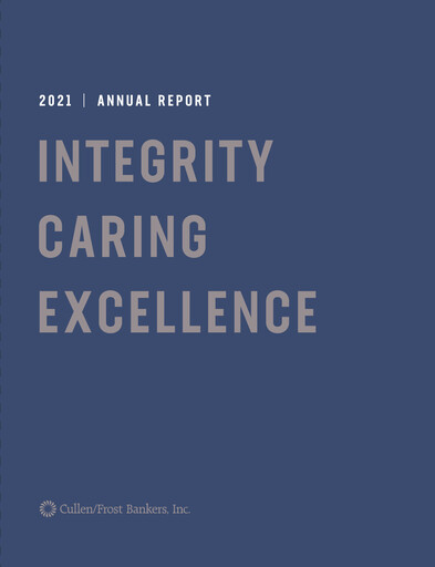Thumbnail Cullen/Frost Bankers Annual Report 2021