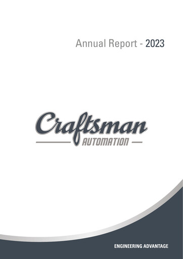 Thumbnail Craftsman Automation Annual Report 2022-2023
