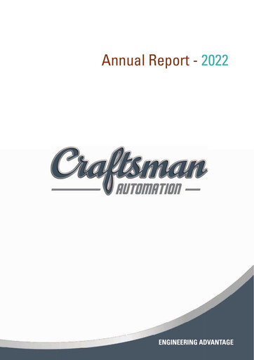 Thumbnail Craftsman Automation Annual Report 2022
