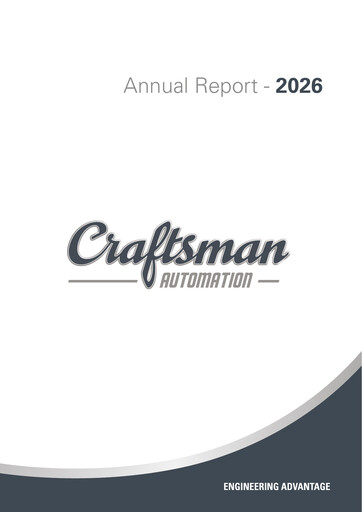 Vorschaubild Craftsman Automation Jahresbericht 2025-2026