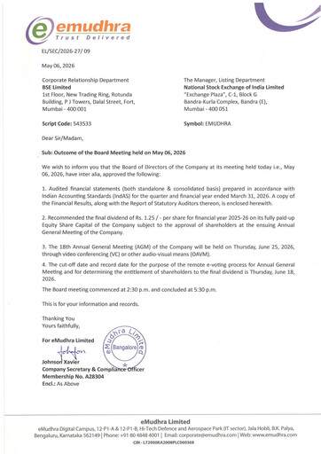 Thumbnail eMudhra Quarterly Report 2026-q4