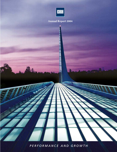 Thumbnail Cement Roadstone Holding
 Annual Report 2004