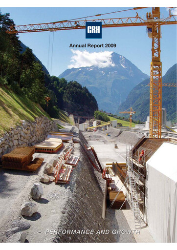 Thumbnail Cement Roadstone Holding
 Annual Report 2009