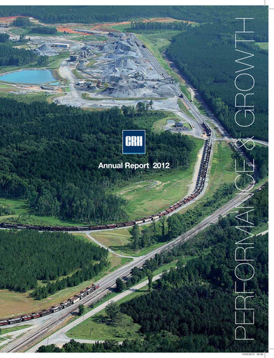 Thumbnail Cement Roadstone Holding
 Annual Report 2012