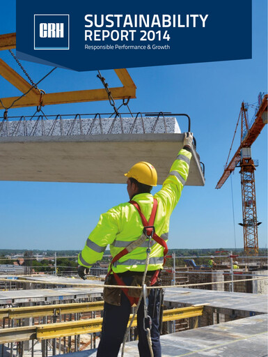 Thumbnail Cement Roadstone Holding
 Sustainability Report 2014